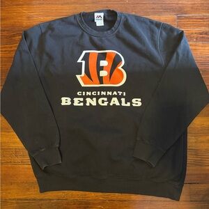 #669 CINCINNATI BENGALS (Majestic) Black Sweater.